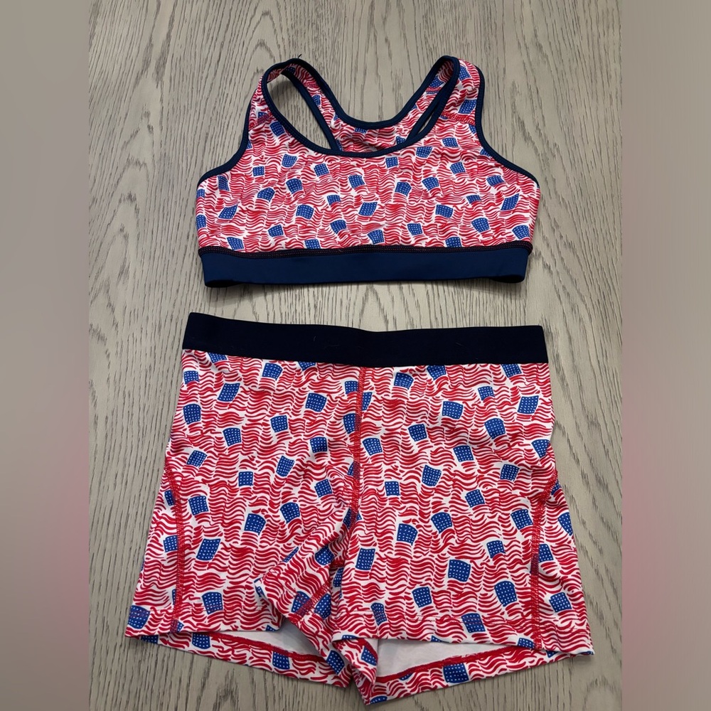 Patriotic Workout Set Size M *Sold As Set